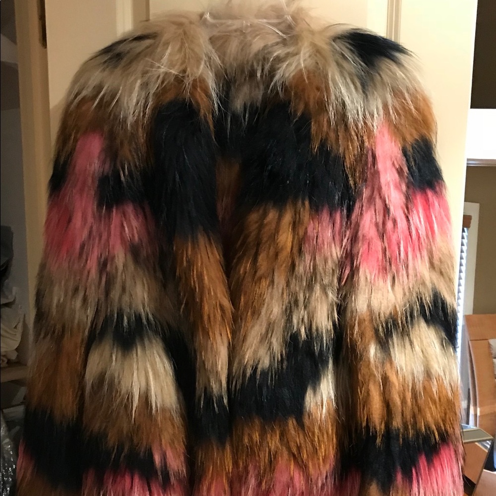 NEW Neiman Marcus Yves Salomon METEO Fur Jacket